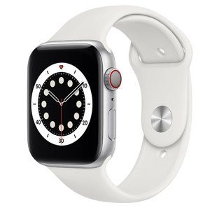 Apple Watch 5 A2095 44mm Silver Aluminum Case White Smart Watch - MWVY2LL/A